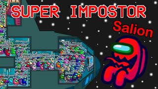 AMONG US but with SUPER IMPOSTOR on SKELD MAP [upl. by Methuselah]