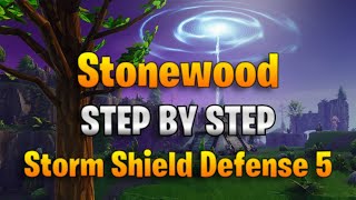 How To Build Stonewood Storm Shield Defense 5  Step By Step [upl. by Bottali]