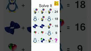 Solve It  quiztime maths mathstricks mathstrick puzzle mathpuzzle mathstricks iqtest [upl. by Granville24]