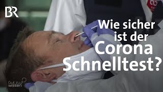 Wie sicher sind CoronaSchnelltests  Gut zu wissen  BR  COVID19  Pandemie [upl. by Leinto]