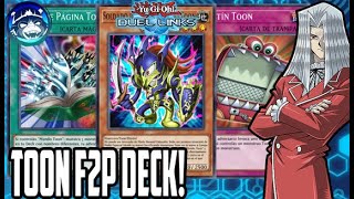 91 EL NUEVO MEJOR DECK F2P PARA INICIAR 🤔  NUEVO TOON DECK  YuGiOh Duel Links [upl. by Abramo476]