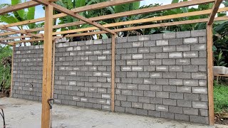 Casa Mixta de madera y ladrillo 63 m2 Colocacion de bloque 🧱 Video 2 [upl. by Ardnoel456]