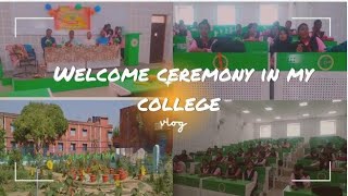 Welcome ceremonyin my clgDisha Dept of Hindi NCAutonomous College Jajpur freshersdance [upl. by Atinuaj]