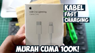 Kabel Fast Charging Murah iPhone USB C to Lightning Cocok Buat iPhone 8 amp iPhone X Ke atas [upl. by Dnomyad53]