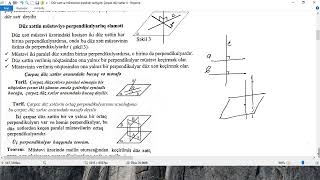 Düz xətt və müstəvinin qarşılıqlı vəziyyəti Çarpaz düz xətlər 4 [upl. by Melvina948]