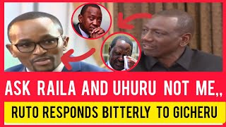 DRAMARUTO VS GICHERUMANZUASK RAILA AND UHURU THOSE QUESTIONS NOT ME MY FRIEND [upl. by Ayanaj178]