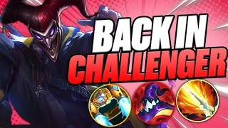 RANK 1 SHACO WORLD  THE RETURN TO CHALLENGER THEY BANNED MY SHACO [upl. by Oicirbaf]