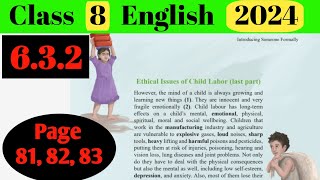 Class 8 english 632  Class eight english page 818283  অষ্টম শ্রেণির ইংরেজি ৬৩2 [upl. by Adalard]