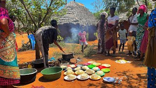 Cooking African Village foodGiriama Coconut Fish Curry with SimaAfrican Village life [upl. by Isabelita951]