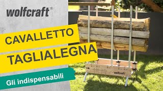 Come tagliare facilmente la legna da ardere wolfcraft [upl. by Atirabrab]