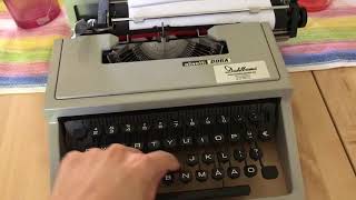 Olivetti Dora portable typewriter [upl. by Allicsirp]