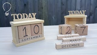 Wooden Perpetual Calendar  How Does it Work [upl. by Stroup]