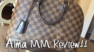 Louis Vuitton Alma MM Review [upl. by Gaile]