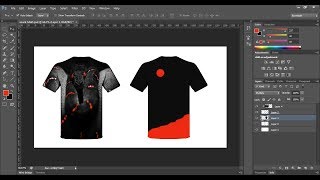 T shirt Design Photoshop CS6 [upl. by Elwina]