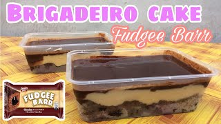 BRIGADEIRO CAKE  FUDGEE BARR CAKE  NO BAKE [upl. by Gianina514]