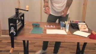 Urban Outfitters DIY demonstration — block printing [upl. by Rucker]