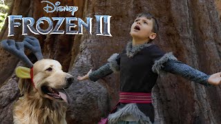 FROZEN 2  Lost in the Woods  REAL LIFE KRISTOFF amp SVEN by Martin 9 and his dog Melville [upl. by Ainwat]