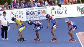 JUNIOR Men 500M  Final  Speed Skating  World Championships 2018  Heerde [upl. by Trellas]