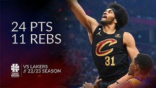 Jarrett Allen 24 pts 11 rebs vs Lakers 2223 season [upl. by Caleb]