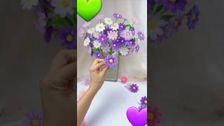 Art and craft ideas flower bouquet 💐💐shorts punjabisong [upl. by Meece177]