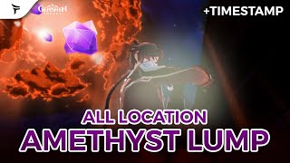 ALL LOCATION AMETHYST LUMP📍 GENSHIN IMPACT [upl. by Newbold989]