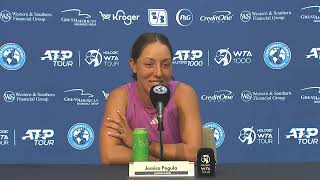 Jessica Pegula PostFinals Press Conference  2024 Cincinnati Open [upl. by Aremihc]