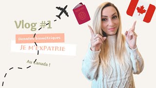 Vlog 1 On part faire les données Biométriques pour notre immigration au Canada [upl. by Norwood714]