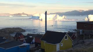 Iceberg Tsunami in Uummannaq Greenland [upl. by Enogitna]