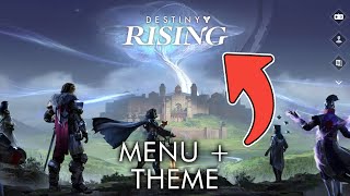 Destiny Rising main menu walkthrough and theme music [upl. by Collayer743]