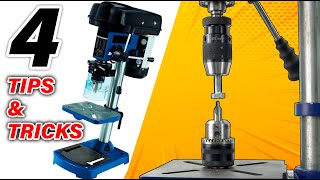 4 EASY and Useful Ideas for Drill Press [upl. by Hgielrebmik]