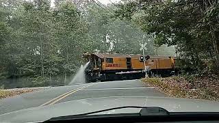 LORAM Rail Grinder  Stony Brook Line  Massachusetts 92624 [upl. by Eenhat997]