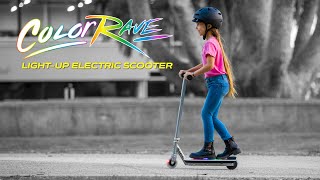 Light up your ride with the Razor Color Rave Electric Scooter [upl. by Virgin]