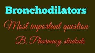 Bronchodilators [upl. by Raynah]