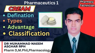 Creams Pharmaceutics  Definition  Types  Dr Naeem Asghar RPh [upl. by Aissilem166]