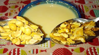 Condensed milk with walnuts and peanuts [upl. by Stedman]