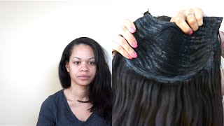 Turn your Quick weave into a U Part Wig Safe glue removal [upl. by Morganstein274]