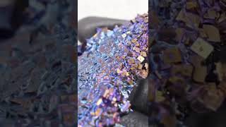 kn knife satisfying bismuth resinart resin knifestuffwedo storytime crystals diy lifestyle [upl. by Norita]