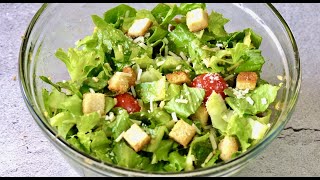 Vegetarian Caesar Salad Recipe [upl. by Aihtenak40]