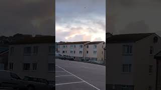 Perranporth 9th of October Wednesday Early evening Car park view of beautiful skies our village 🙏🙏 [upl. by Ackler]