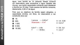 Matemática ENEM 2015  174 AMARELO – 141 CINZA – 178 AZUL – 157 ROSA  Para economizar em suas [upl. by Demetria580]