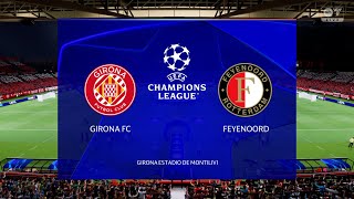 GIRONA vs FEYENOORD  Fase de grupos da Liga dos Campeões  FC 25 [upl. by Landre]