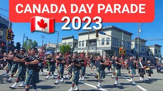 🇨🇦 Canada Day Parade 2023  Steveston Salmon Festival  Richmond BC Canada  July 1 [upl. by Alegnad]