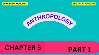 Anthropology Chapter 5 Part 1 What is Ethnicity in Afaan Oromoo [upl. by Letnohc]