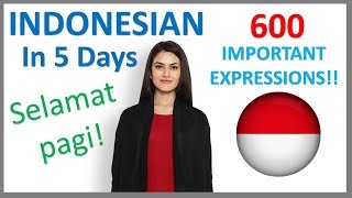 Learn Indonesian in 5 Days  Conversation for Beginners [upl. by Ile]