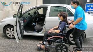 How To Perform Wheelchair To Car Transfer [upl. by Jamal]