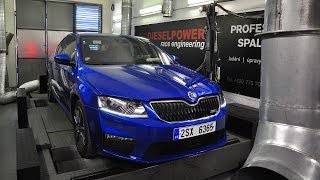 Skoda Octavia RS TSI 2013 on the dyno  real power test [upl. by Nymrak837]