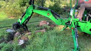 John Deere 3032E with 370B backhoe part 1 [upl. by Barnaby245]