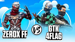 Zerox FF📲 Vs ​⁠4FLAG Gamer📲 amp GTK Gaming🖥️ The Final Fight🔥 [upl. by Cissiee]