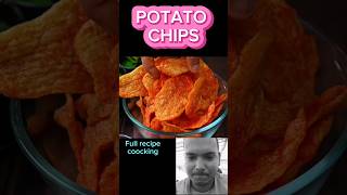 POTATOCHIPS🤤😛  Full recipe of potato chips  food recipe shorts cooking Comedybhubon [upl. by Lellih796]