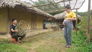 Make truss for the gourd Separating newly hatched chickens  Thanh Hiens Building Life Ep23 [upl. by Eimma]